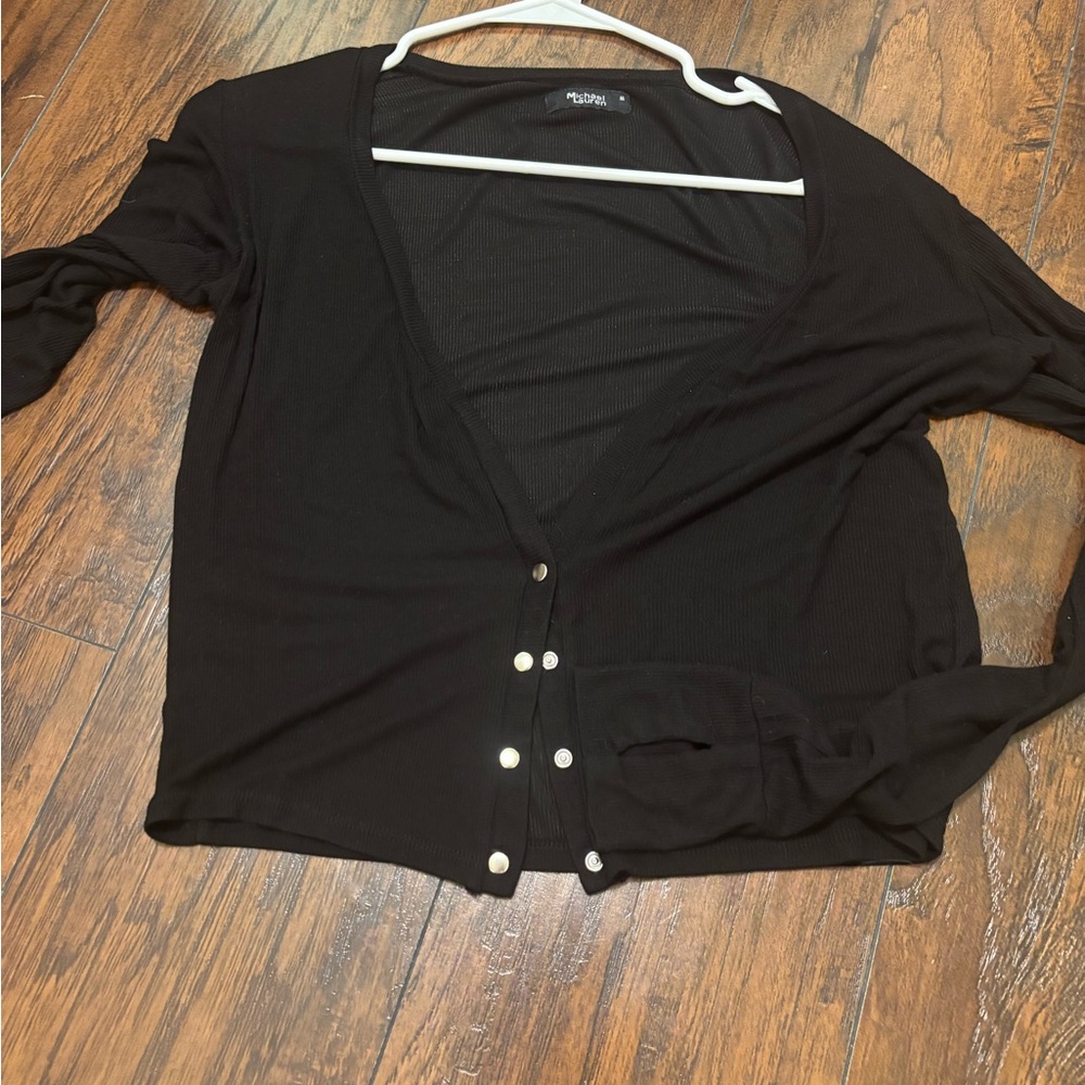 Michael Lauren Black Button-Up Shirt